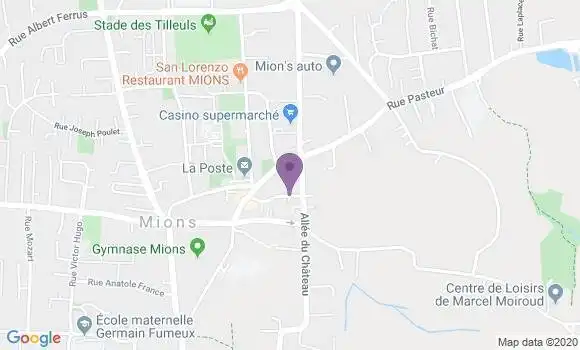 Localisation Toussieu Bp - 69780
