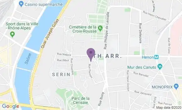 Localisation Lyon Place Flammarion Bp - 69004
