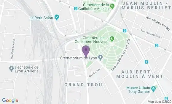 Localisation Lyon Grand Trou Bp - 69008