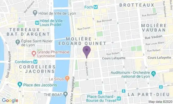 Localisation Lyon Moliere Bp - 69003