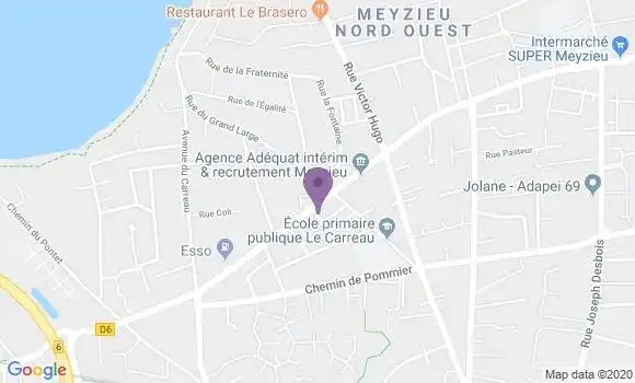 Localisation Meyzieu le Carreau Bp - 69330