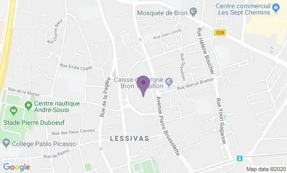 Localisation Bron Terraillon Bp - 69500