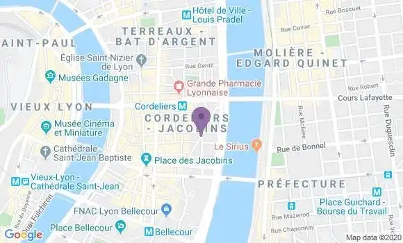 Localisation Lyon Grolee - 69002