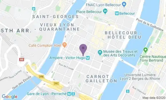 Localisation Lyon Ampere - 69002