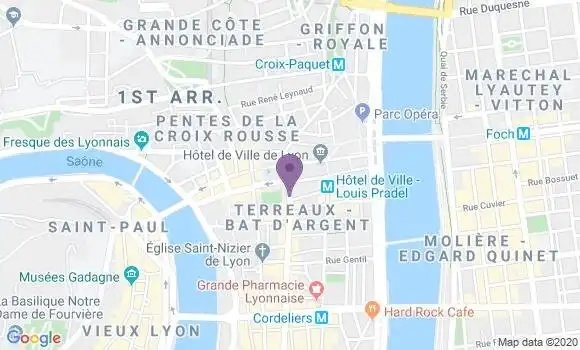 Localisation Lyon Terreaux - 69001