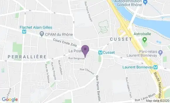 Localisation Villeurbanne Cusset - 69100