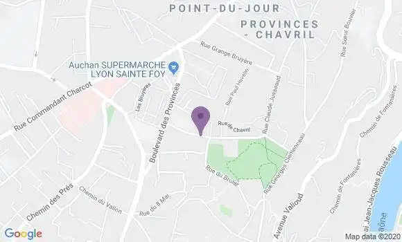 Localisation Ste Foy les Lyon Chavril Bp - 69110