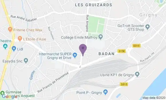 Localisation Givors les Vernes Bp - 69700