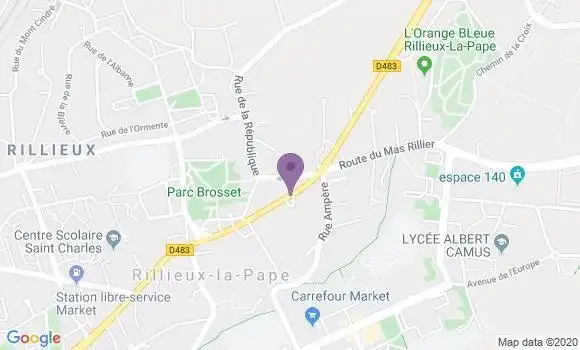 Localisation Rillieux la Pape Village Bp - 69140
