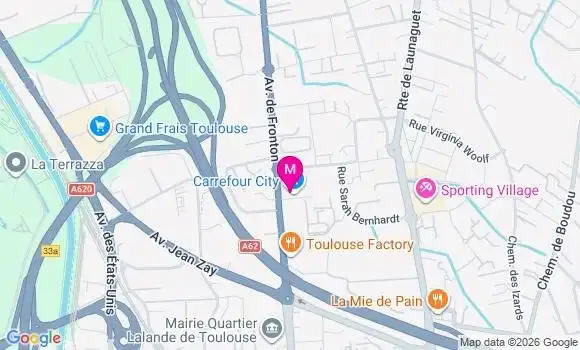 Localisation Carrefour City - 31200