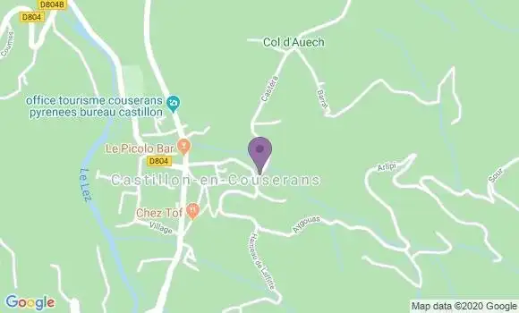 Localisation Castillon En Couserans - 09800