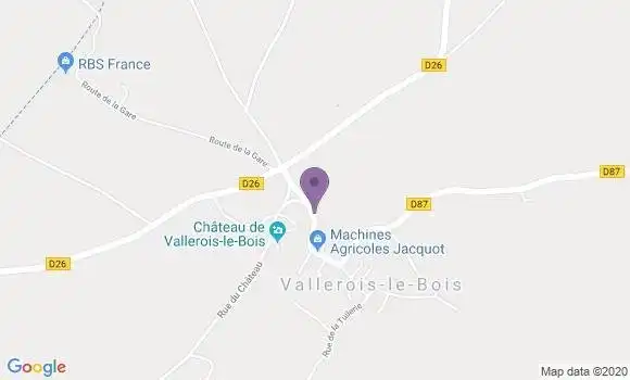 Localisation Vallerois le Bois Bp - 70000