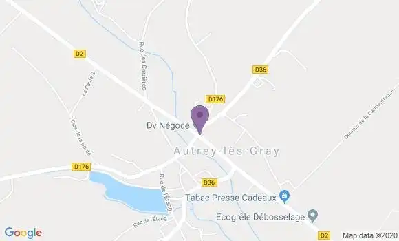 Localisation Autrey les Gray Bp - 70100