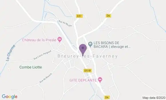 Localisation Breurey les Faverney Bp - 70160