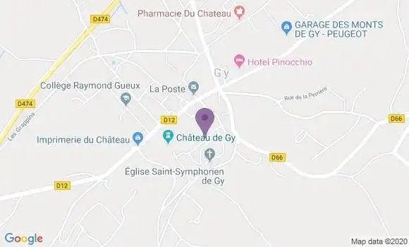 Localisation Choye Bp - 70700