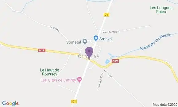 Localisation Cintrey Bp - 70120