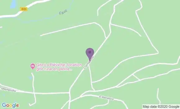 Localisation Clairegoutte Bp - 70200