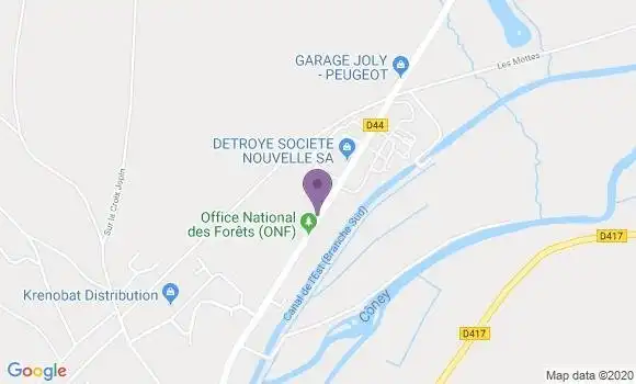 Localisation Corre Bp - 70500