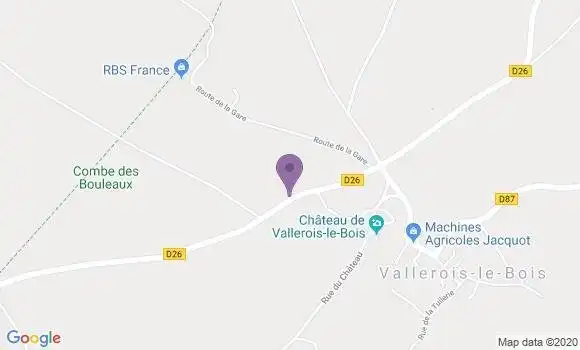 Localisation Dampierre sur Linotte Bp - 70230