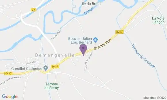 Localisation Demangevelle Bp - 70210