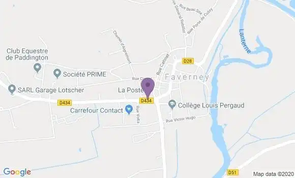 Localisation Faverney - 70160
