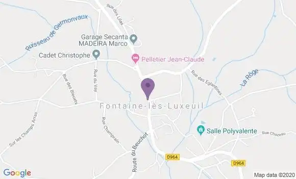 Localisation Fontaine les Luxeuil Bp - 70800