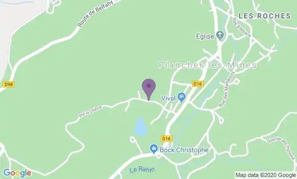 Localisation Fresse Bp - 70270