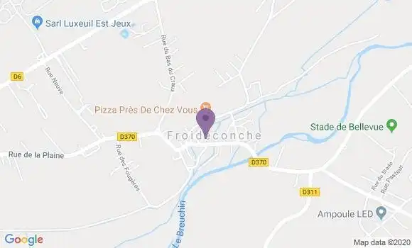 Localisation Froideconche Bp - 70300