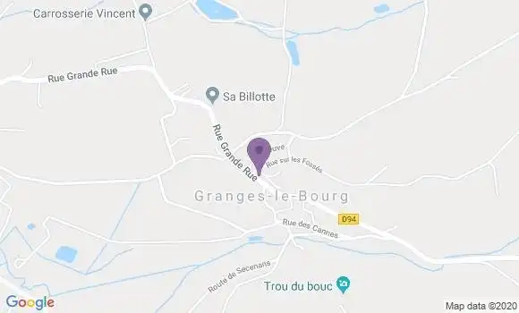 Localisation Granges le Bourg Bp - 70400
