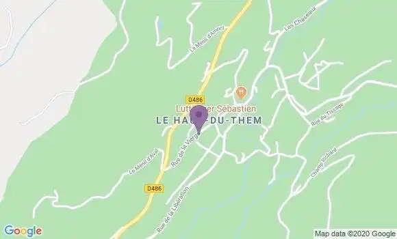 Localisation Haut du Them Ap - 70440
