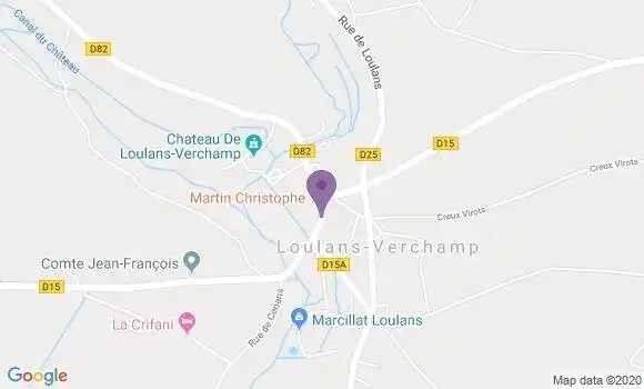Localisation Loulans Bp - 70230
