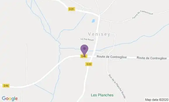 Localisation Montureux les Baulay Ap - 70500