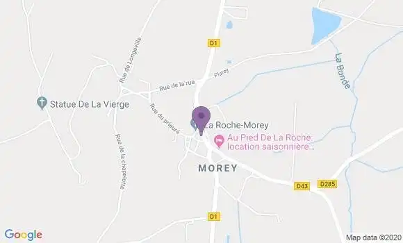 Localisation La Roche Morey Bp - 70120