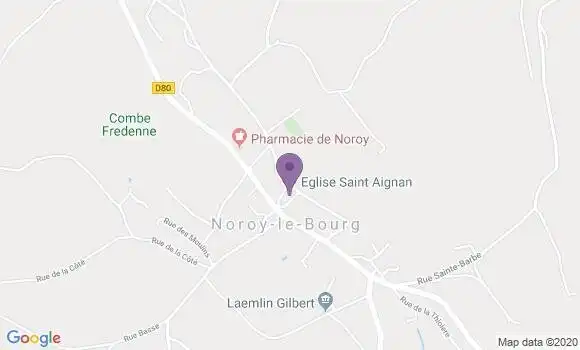 Localisation Noroy le Bourg Bp - 70000