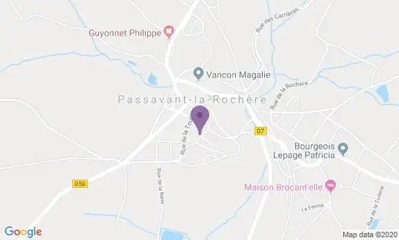 Localisation Passavant la Rochere Bp - 70210
