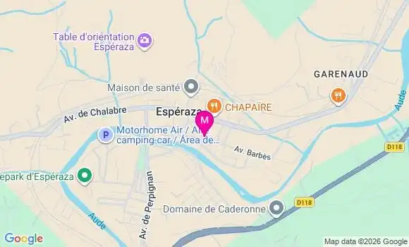 Localisation Esperaza - 11260