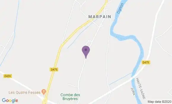 Localisation Pesmes - 70140