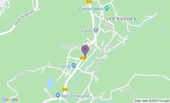 Localisation Plancher les Mines Bp - 70290