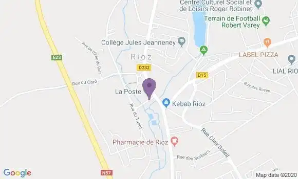 Localisation Rioz - 70190