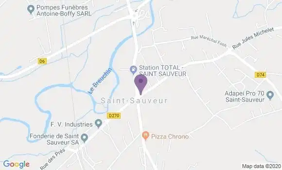 Localisation Saint Sauveur Bp - 70300