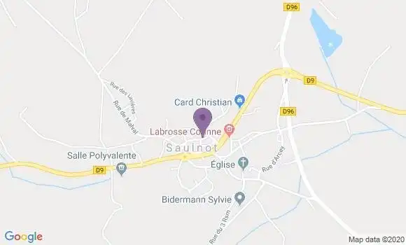 Localisation Saulnot Bp - 70400
