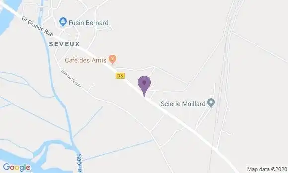 Localisation Seveux Bp - 70130