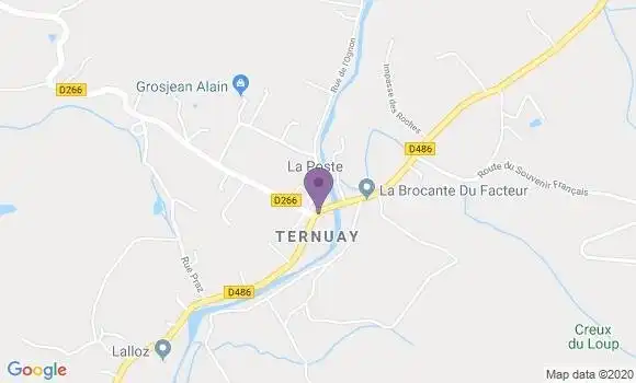 Localisation Ternuay Melay et St Hilaire Bp - 70270