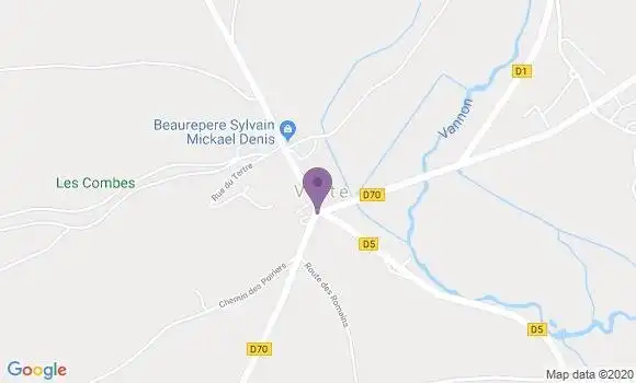 Localisation Vaite Bp - 70180