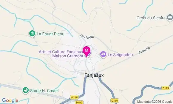 Localisation Fanjeaux - 11270