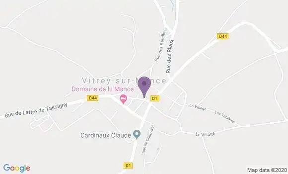 Localisation Vitrey sur Mance Bp - 70500