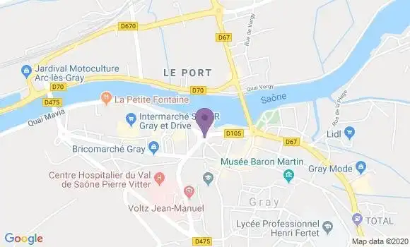 Localisation Gray Capucins Ap - 70100
