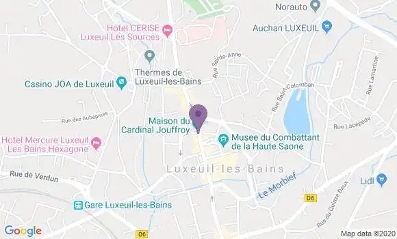 Localisation Luxeuil Messier Bp - 70300