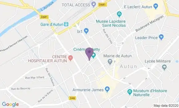 Localisation Autun - 71400
