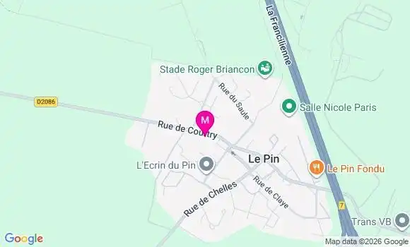Localisation Le Pin - 77181